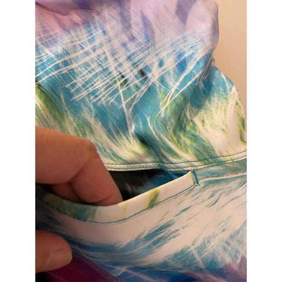 Lucky In Love Womens Multicolor Abstract Skirt Medium - Picture 5 of 8